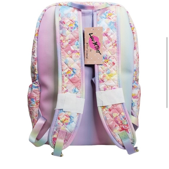 Luv Betsey Johnson floral backpack with pouch - Picture 3 of 5